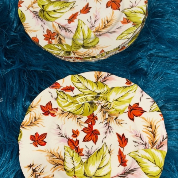 Cream Leaf Peppertree tabletop fine porcelain dishes, avant-garde, classy, boho - Picture 3 of 3